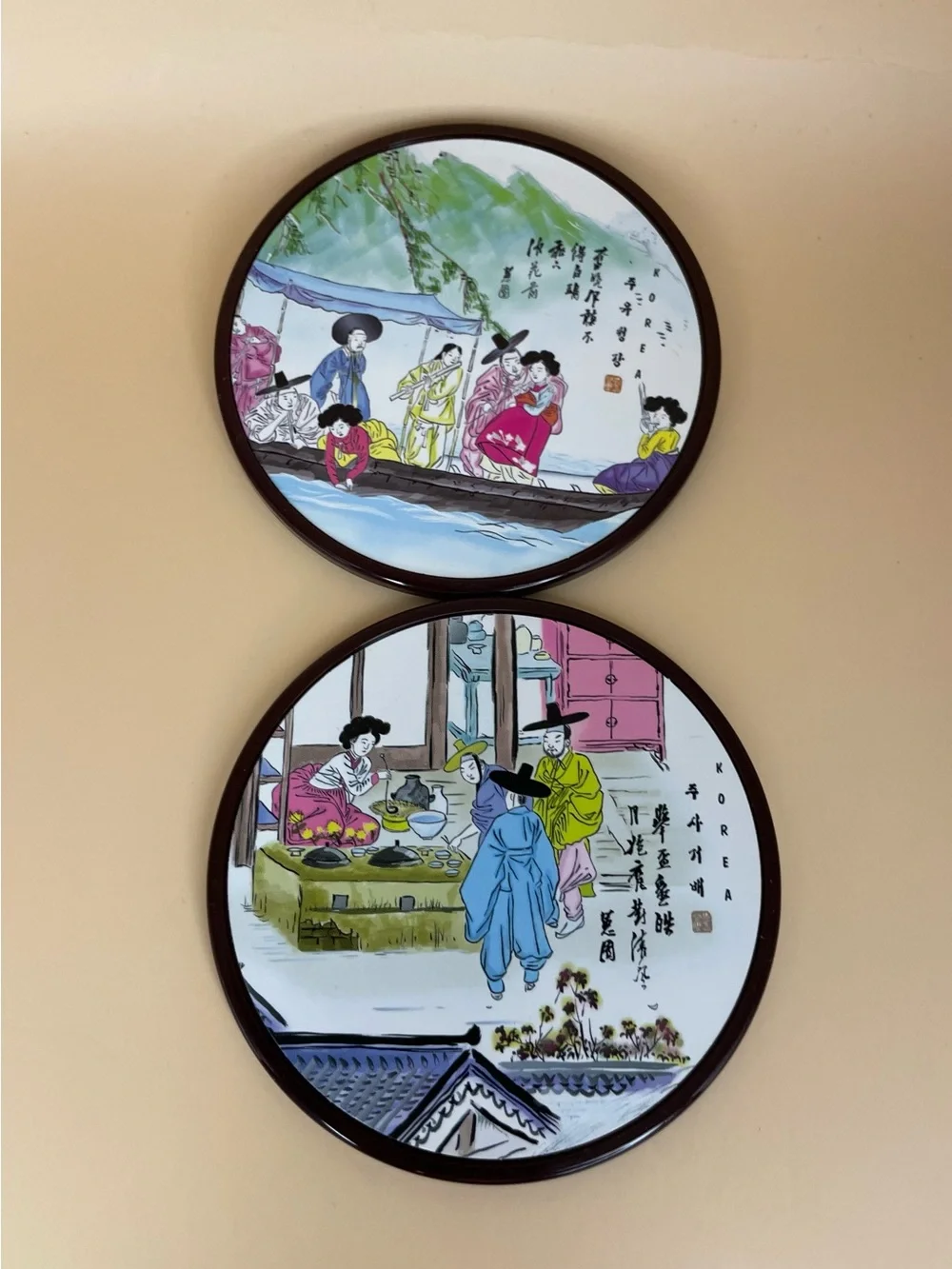 Moongori Korean traditional coaster set